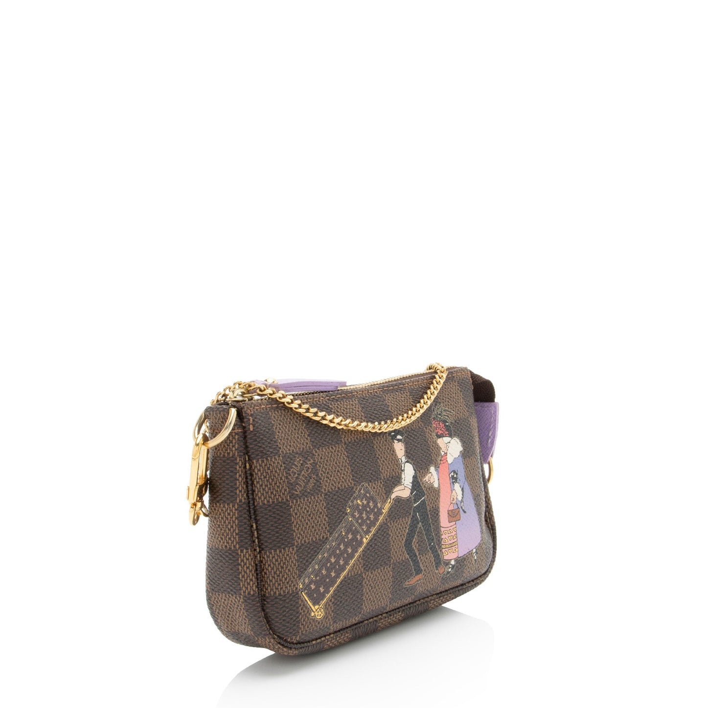 Louis Vuitton Limited Edition Damier Ebene Animation Mini Pochette