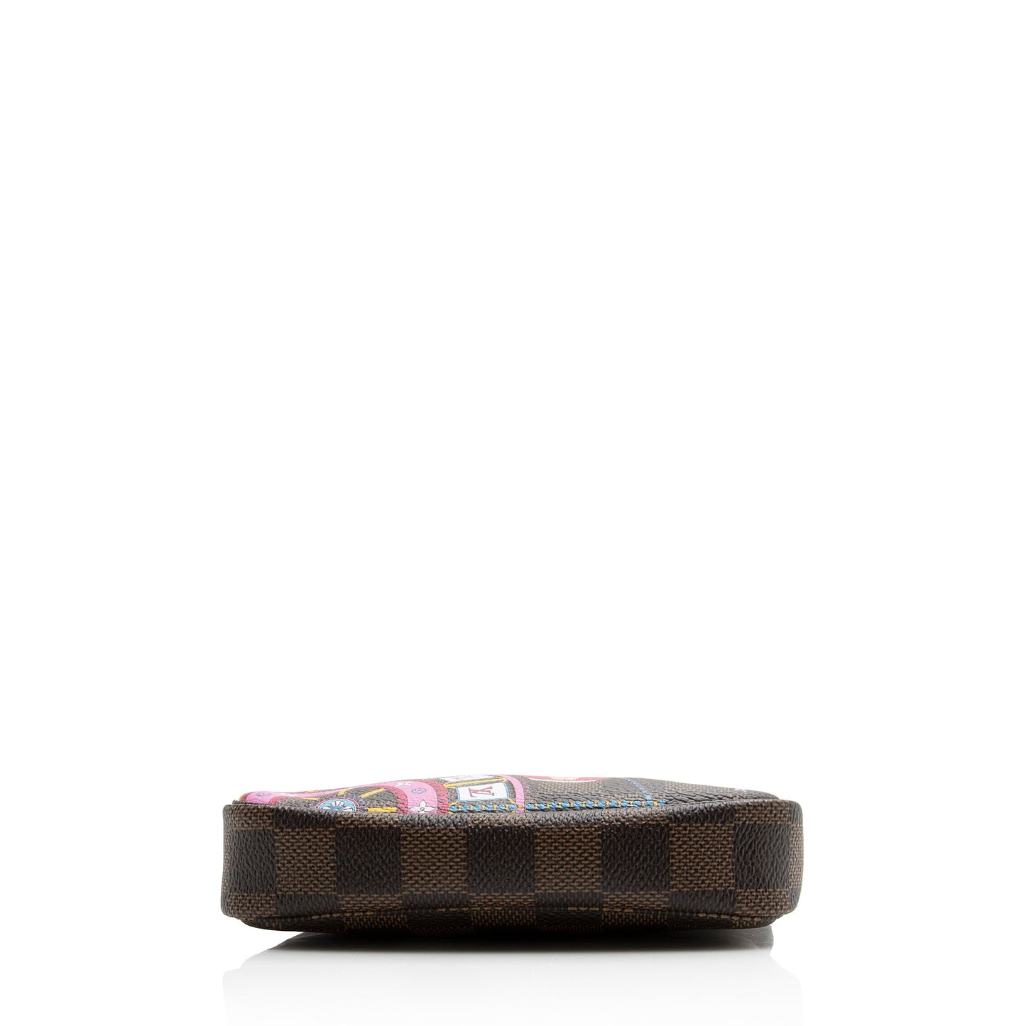 Louis Vuitton Limited Edition Damier Ebene Big Wheel Mini Pochette Accessoires (SHF-22269)