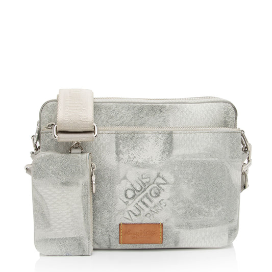 Louis Vuitton Limited Edition Damier Salt Trio Messenger (SHF-5sbmzX)