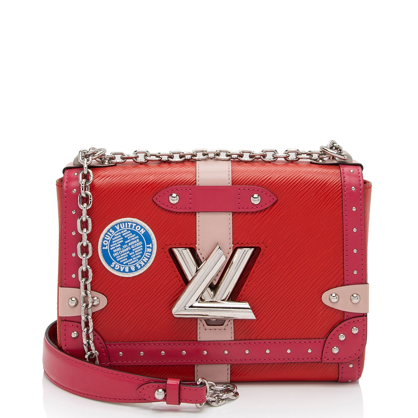 Louis Vuitton Limited Edition Epi Leather Trunk Twist MM Shoulder Bag (SHF-iqpJsA)