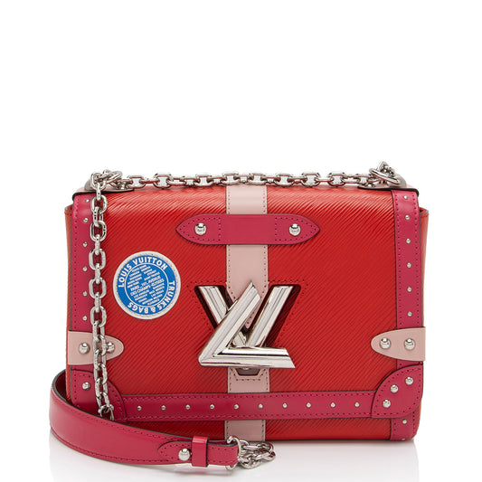 Louis Vuitton Limited Edition Epi Leather Trunk Twist MM Shoulder Bag (SHF-iqpJsA)