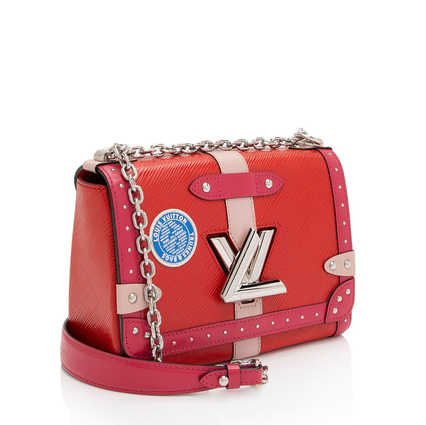 Louis Vuitton Limited Edition Epi Leather Trunk Twist MM Shoulder Bag (SHF-iqpJsA)
