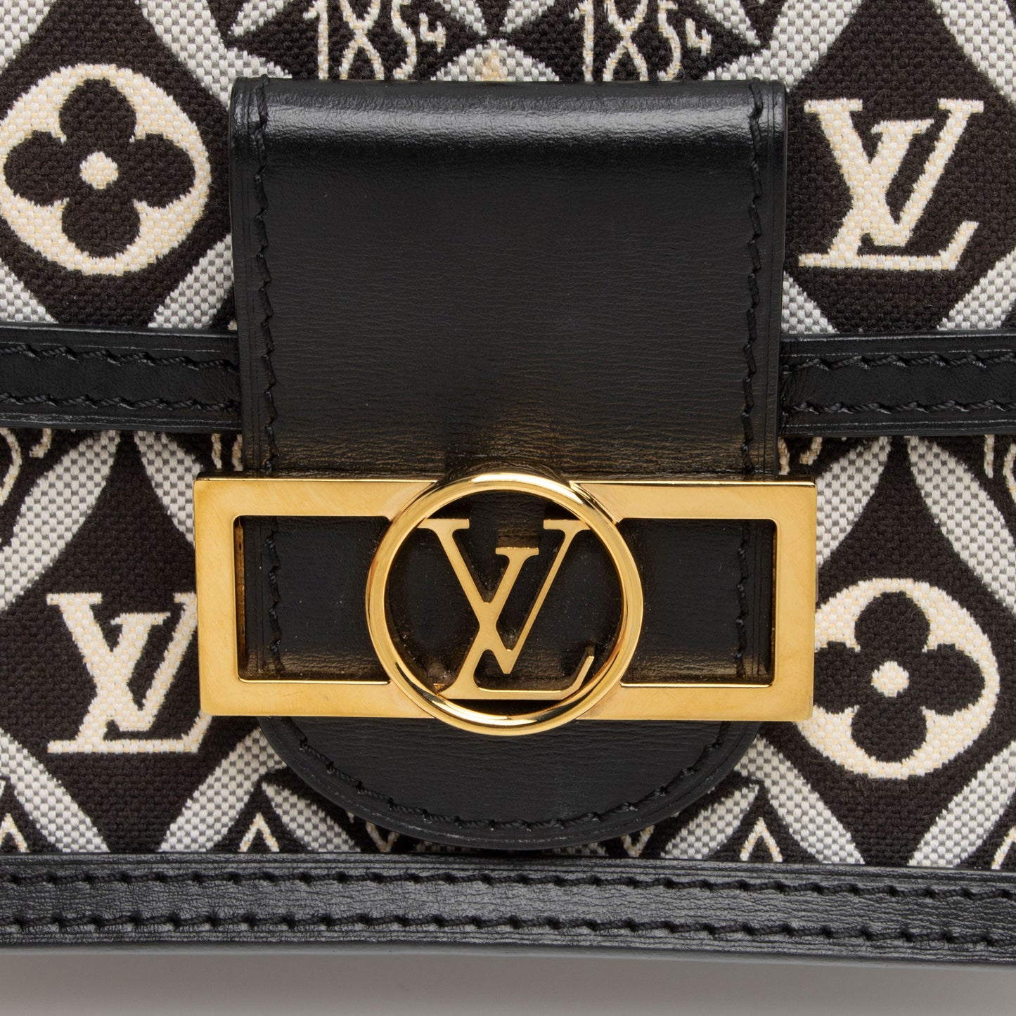 Louis Vuitton Limited Edition Jacquard Since 1854 Dauphine Chain Wallet