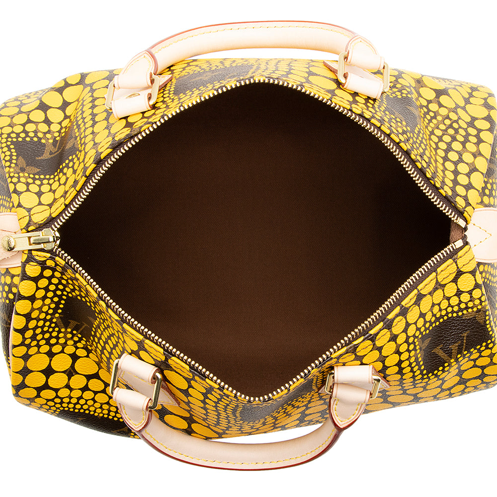 Louis Vuitton Limited Edition Kusama Speedy 30 Satchel (SHF-19796)