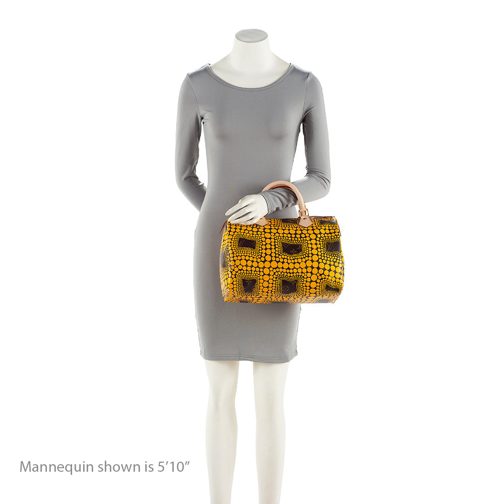 Louis Vuitton Limited Edition Kusama Speedy 30 Satchel (SHF-19796)