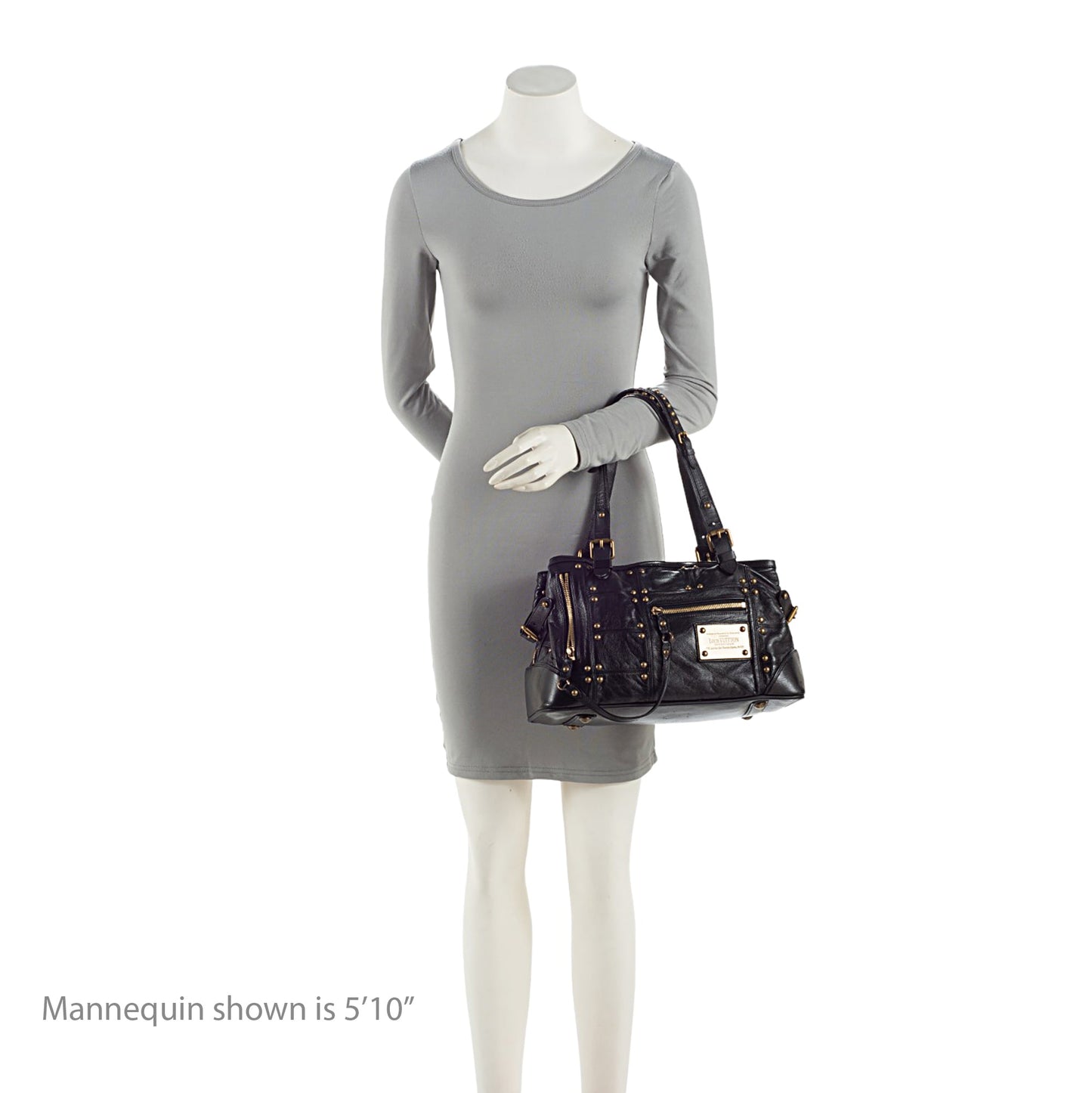 Louis Vuitton Limited Edition Lambskin Riveting Satchel (SHF-qoeOQg)