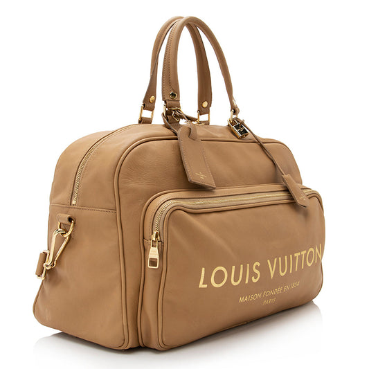 Louis Vuitton Limited Edition Leather Flight Paname Jetlag Weekender (SHF-21367)