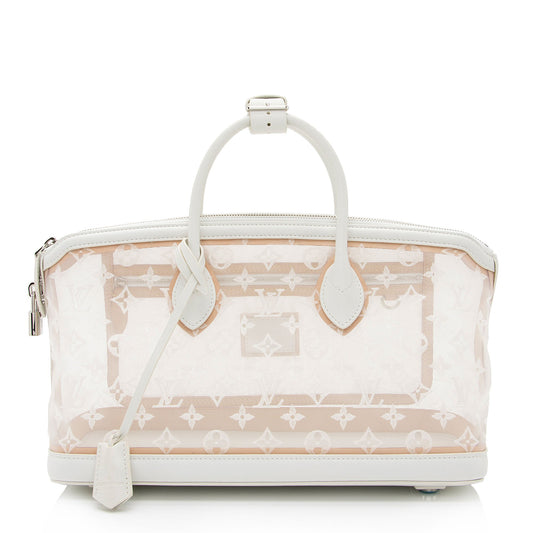 Louis Vuitton Limited Edition Mesh Transparence E/W Lockit Satchel (SHF-XtiURz)
