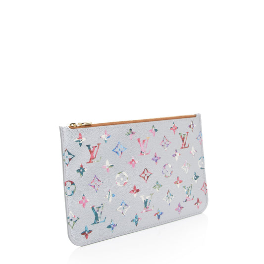 Louis Vuitton Limited Edition Metallic Monogram Canvas Garden Neverfull MM Pochette (SHF-yEBnfJ)