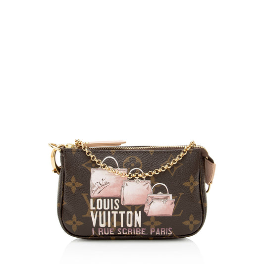 Louis Vuitton Limited Edition Monogram Canvas Affiche Mini Pochette Accessoires (SHF-FwVlsx)