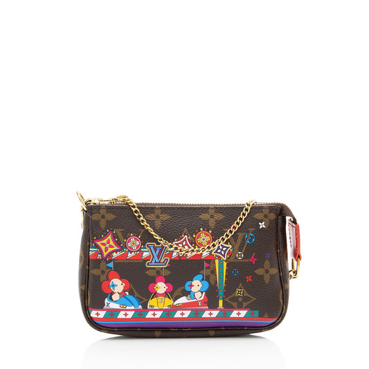 Louis Vuitton Limited Edition Monogram Canvas Bumper Car Mini Pochette Accessoires (SHF-SoGa29)