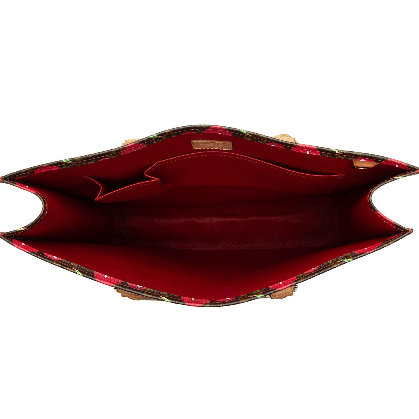 Louis Vuitton Limited Edition Monogram Canvas Cerises Sac Plat Tote (SHF-Oc84Cp)