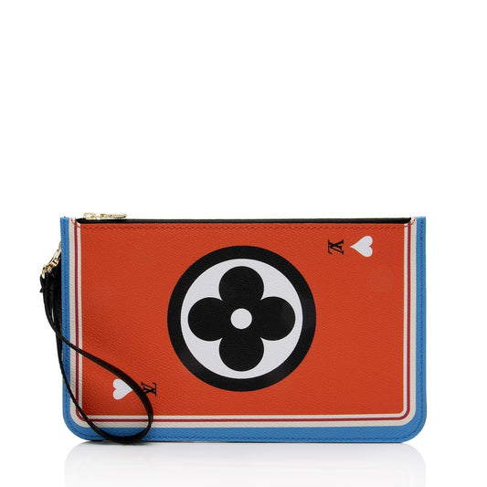 Louis Vuitton Limited Edition Monogram Canvas Game On Neverfull MM Pochette (SHF-99OSOA)