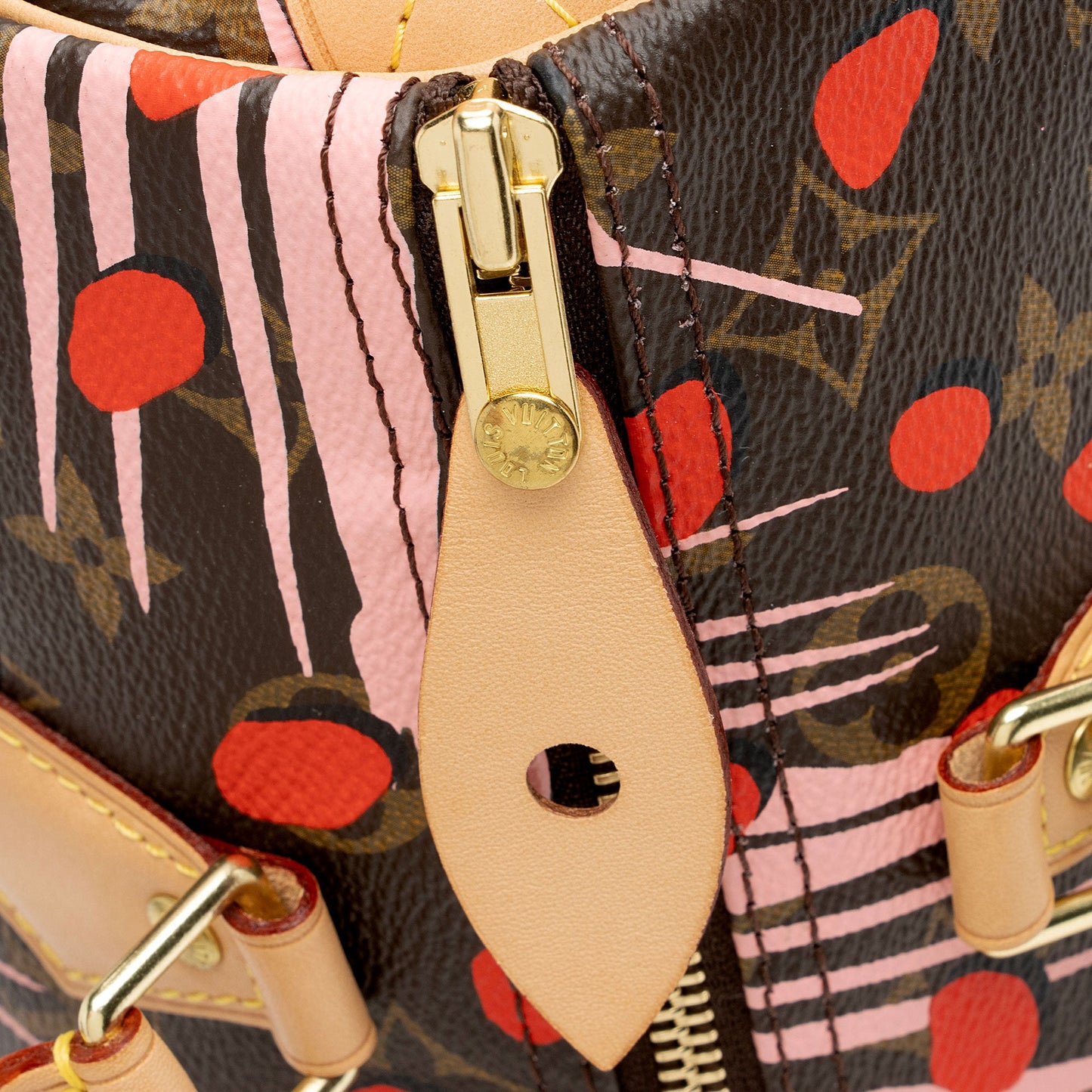 Louis Vuitton Limited Edition Monogram Canvas Jungle Dots Speedy 30 Satchel