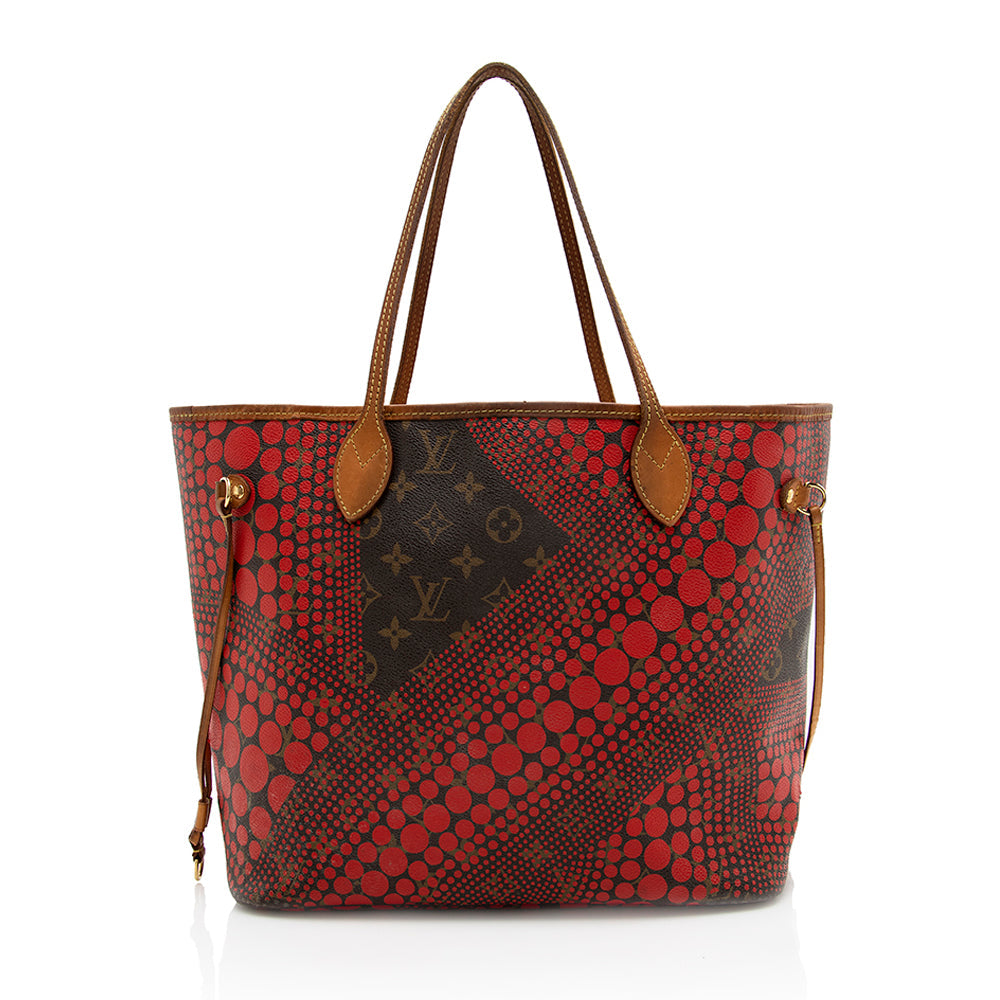 Louis Vuitton Limited Edition Monogram Canvas Kusama Waves MM Neverfull -  (SHF-18393)