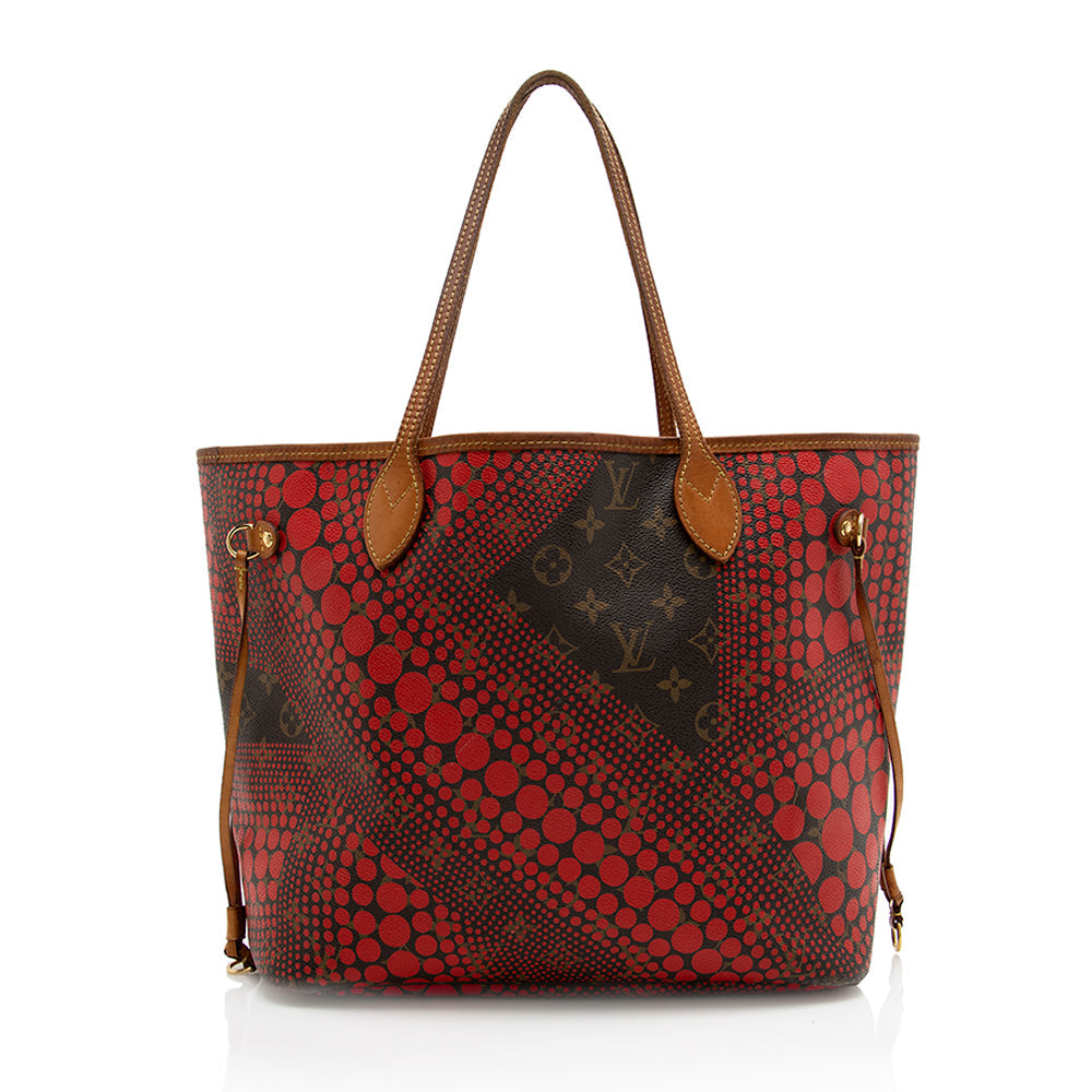 Louis Vuitton Limited Edition Monogram Canvas Kusama Waves MM Neverfull -  (SHF-18393)
