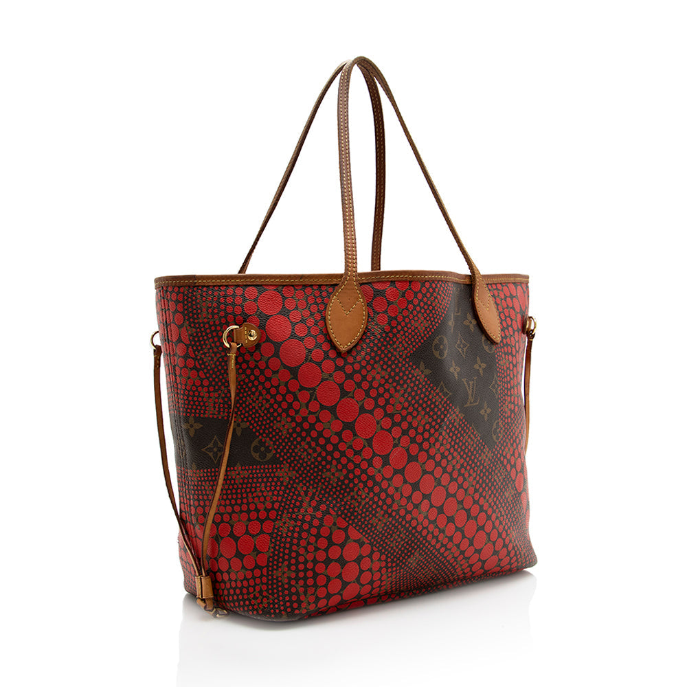 Louis Vuitton Limited Edition Monogram Canvas Kusama Waves MM Neverfull -  (SHF-18393)
