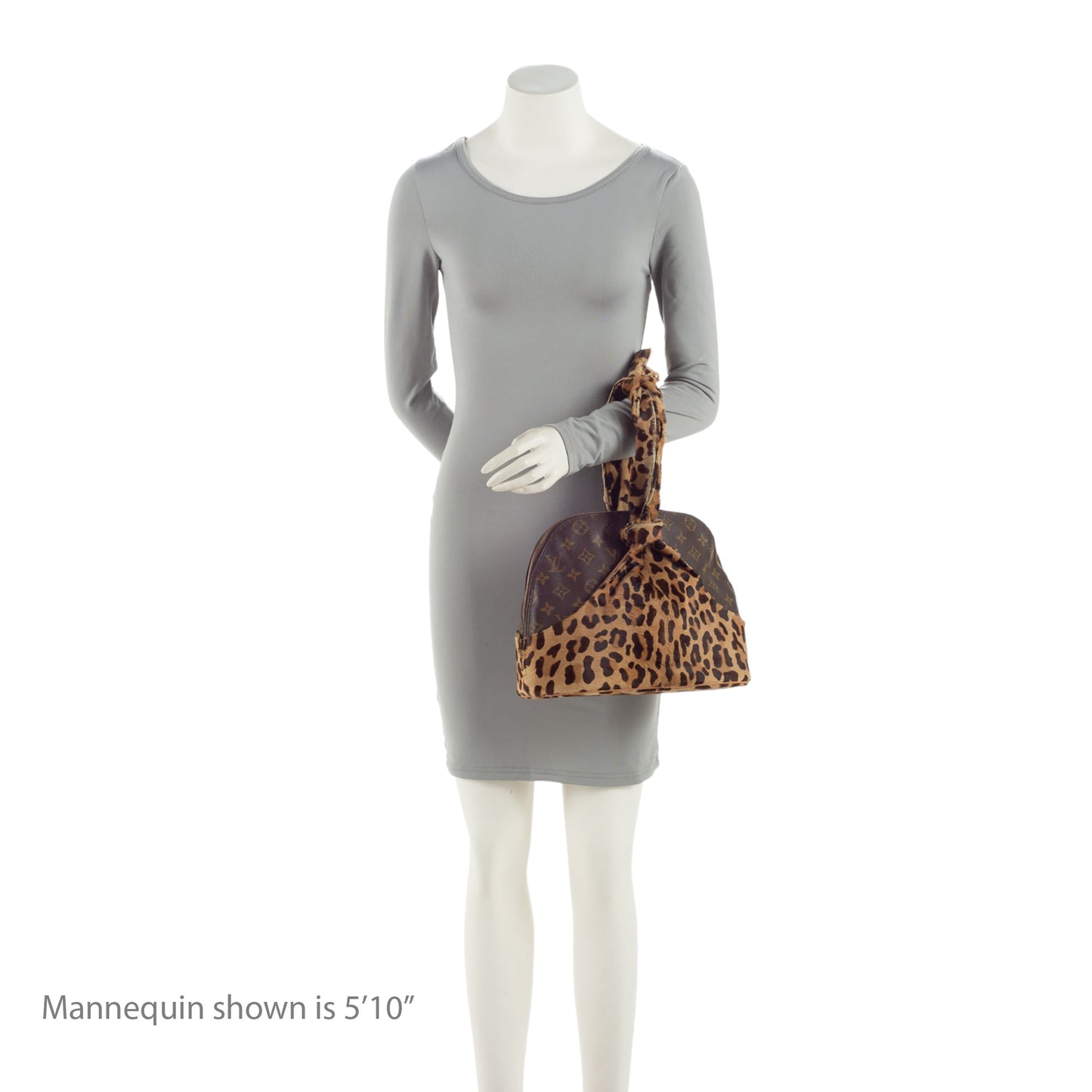 Louis Vuitton Limited Edition Monogram Canvas Leopard Pony Hair Allia Alma Satchel (SHF-7m3MG9)
