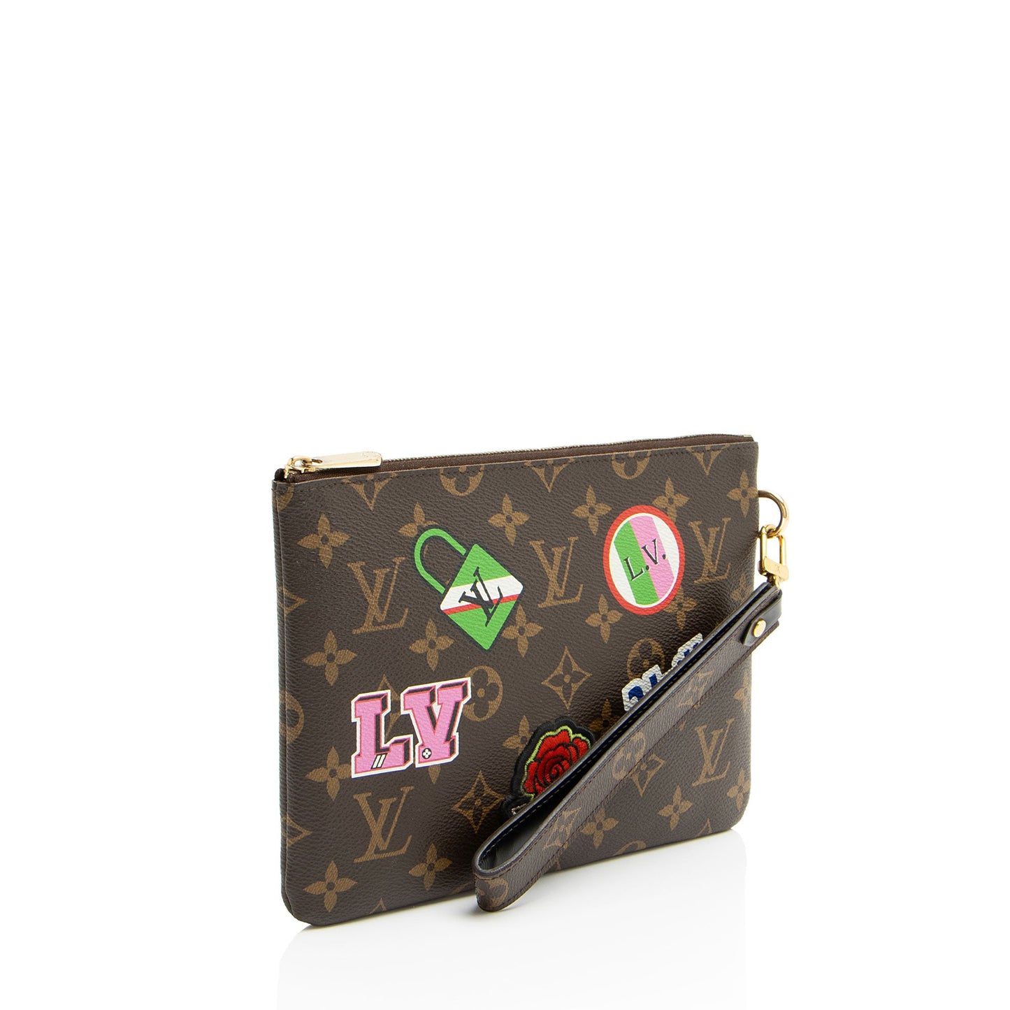 Louis Vuitton Limited Edition Monogram Canvas Patches City Pouch