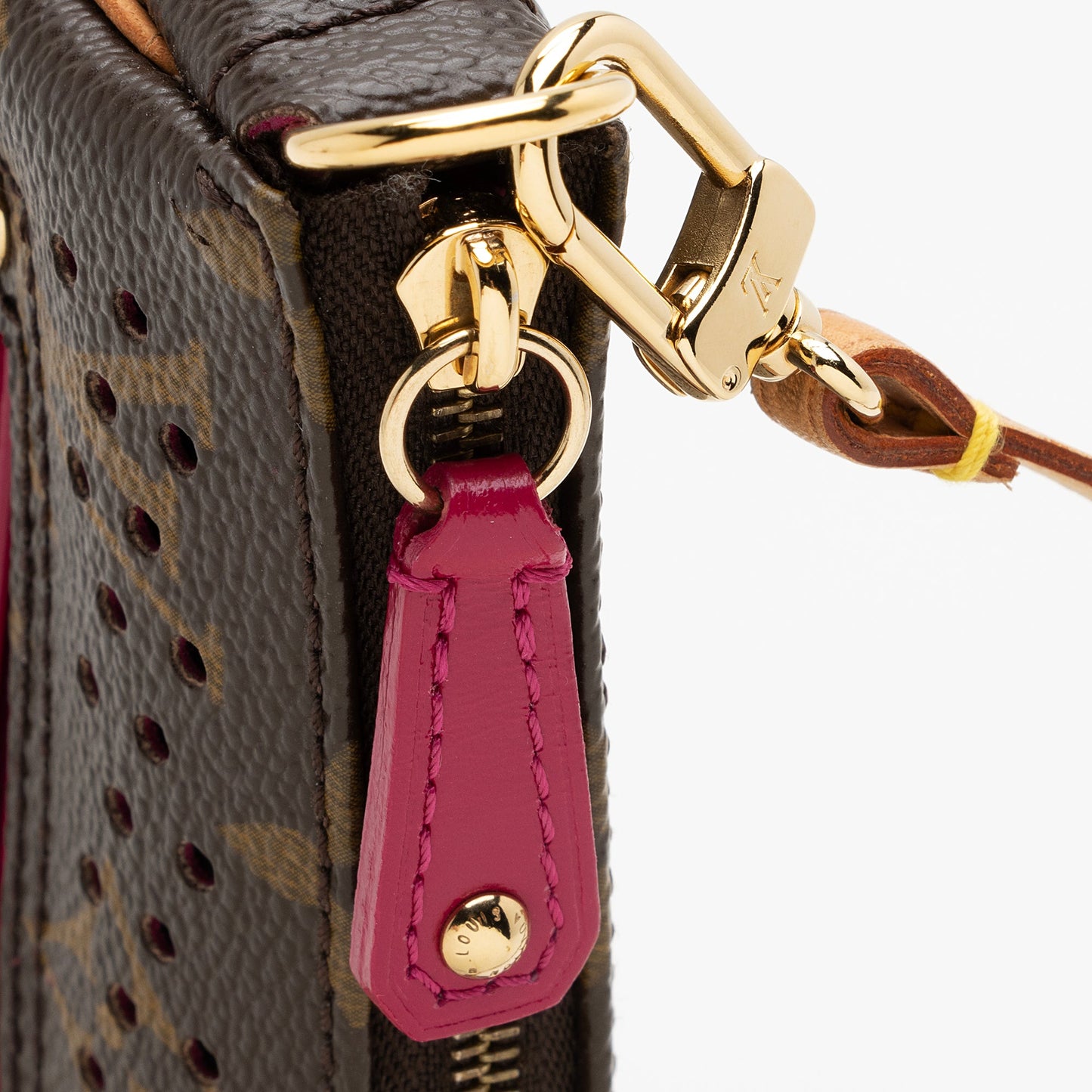 Louis Vuitton Limited Edition Monogram Canvas Perforated Pochette (SHF-22741)