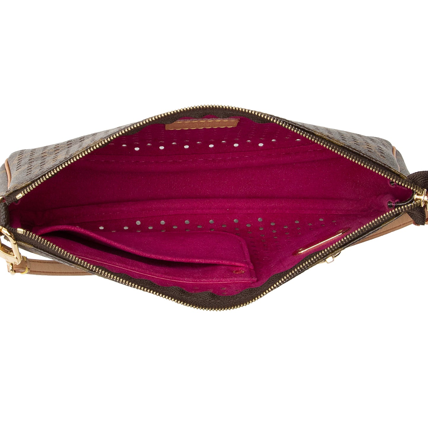 Louis Vuitton Limited Edition Monogram Canvas Perforated Pochette (SHF-22741)