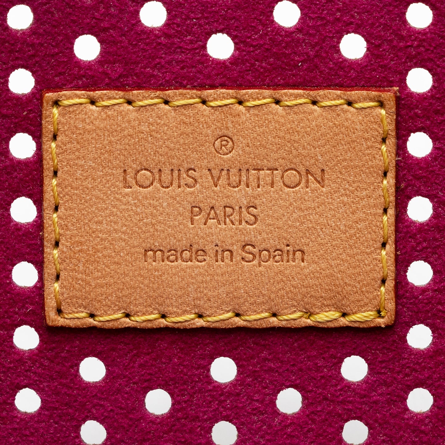 Louis Vuitton Limited Edition Monogram Canvas Perforated Pochette (SHF-22741)