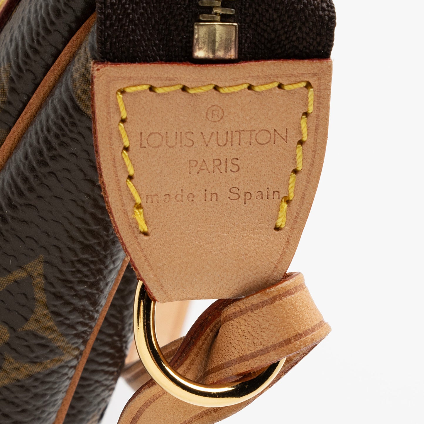 Louis Vuitton Limited Edition Monogram Canvas Perforated Pochette (SHF-22741)
