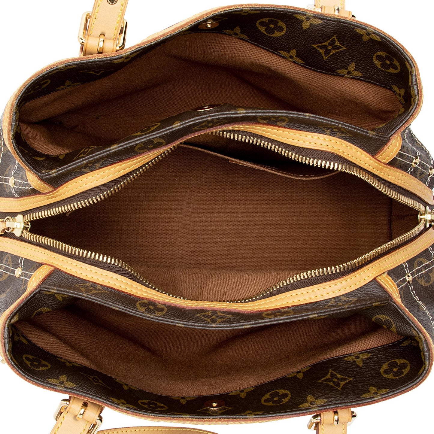 Louis Vuitton Limited Edition Monogram Canvas Riveting Satchel (SHF-mL6nuz)