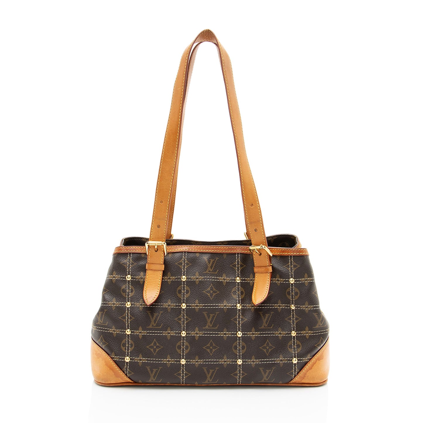 Louis Vuitton Limited Edition Monogram Canvas Riveting Satchel