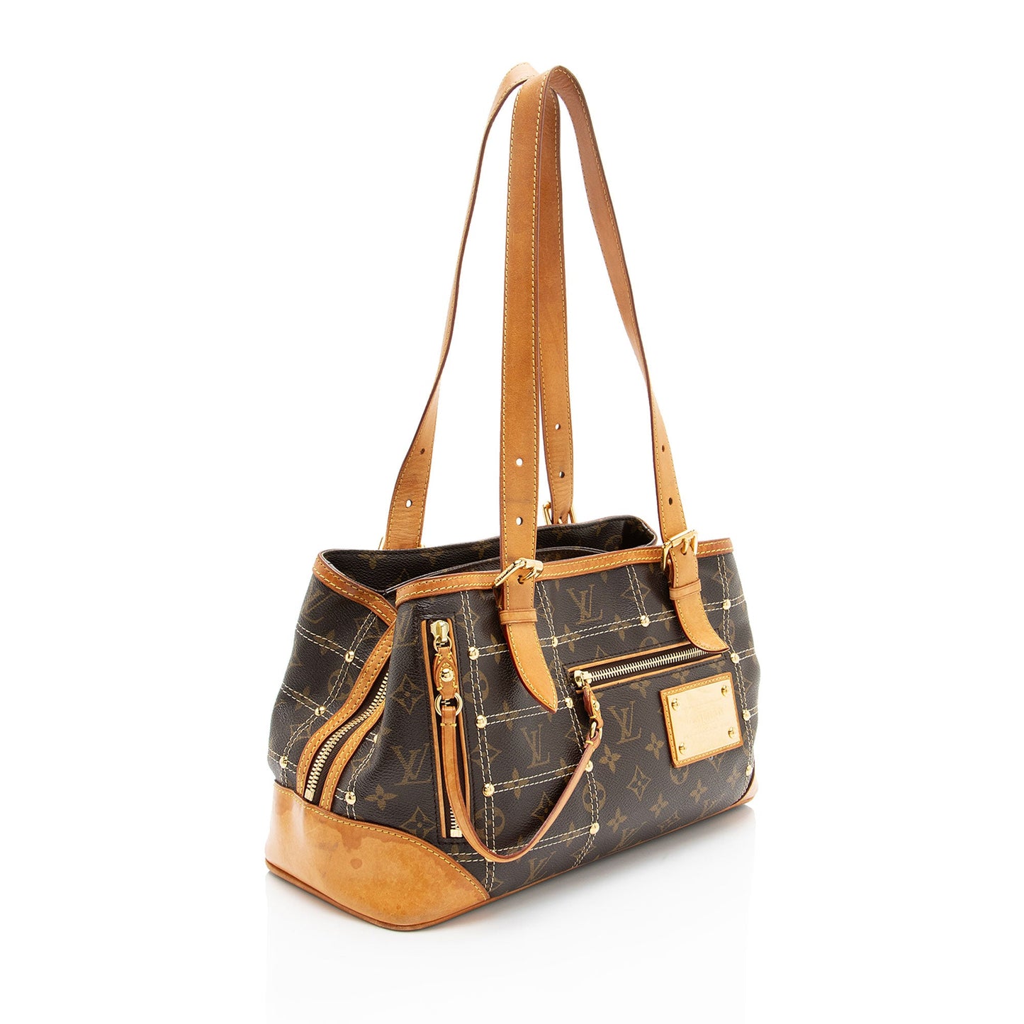 Louis Vuitton Limited Edition Monogram Canvas Riveting Satchel