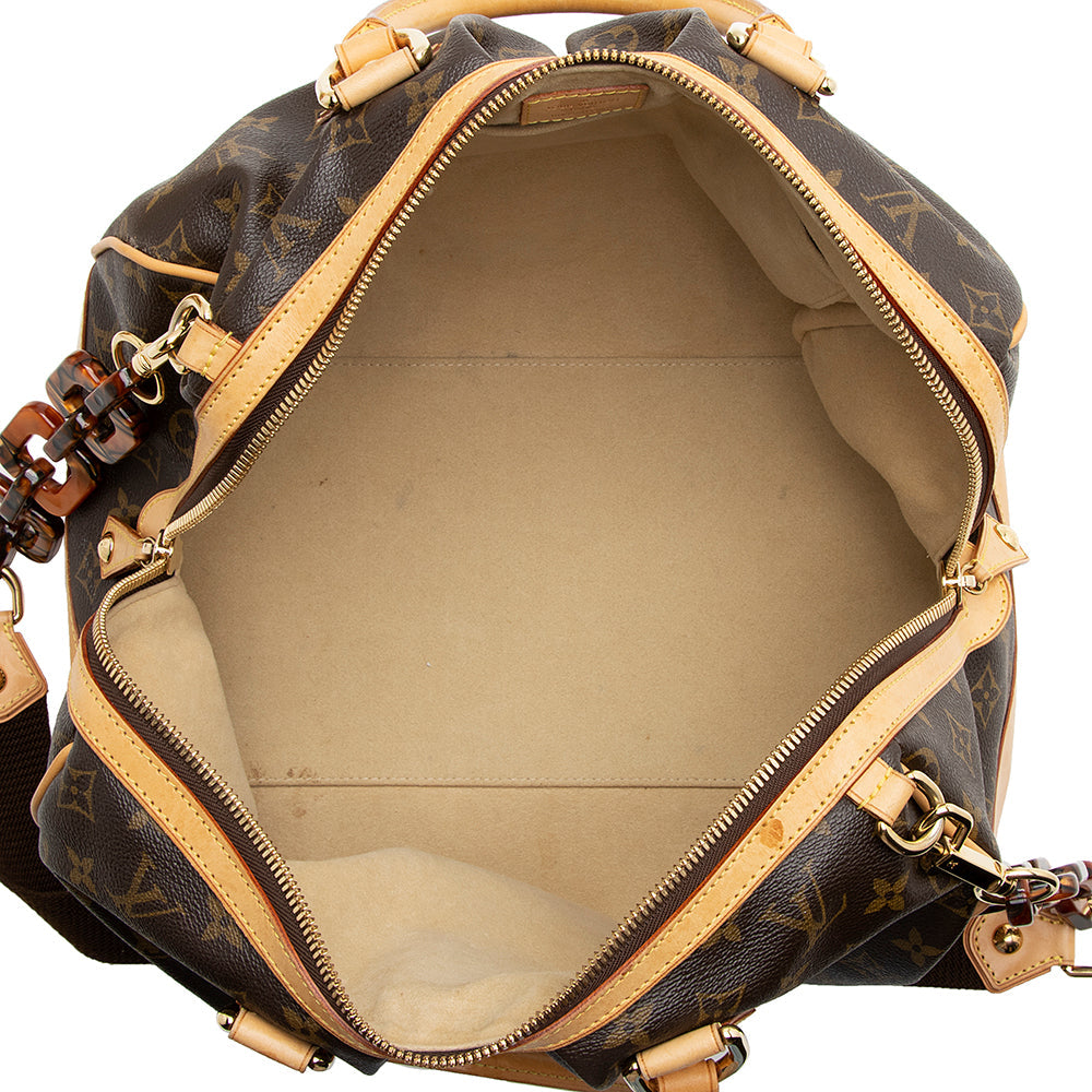 Louis Vuitton Limited Edition Monogram Canvas Stephen Satchel (SHF-22078)