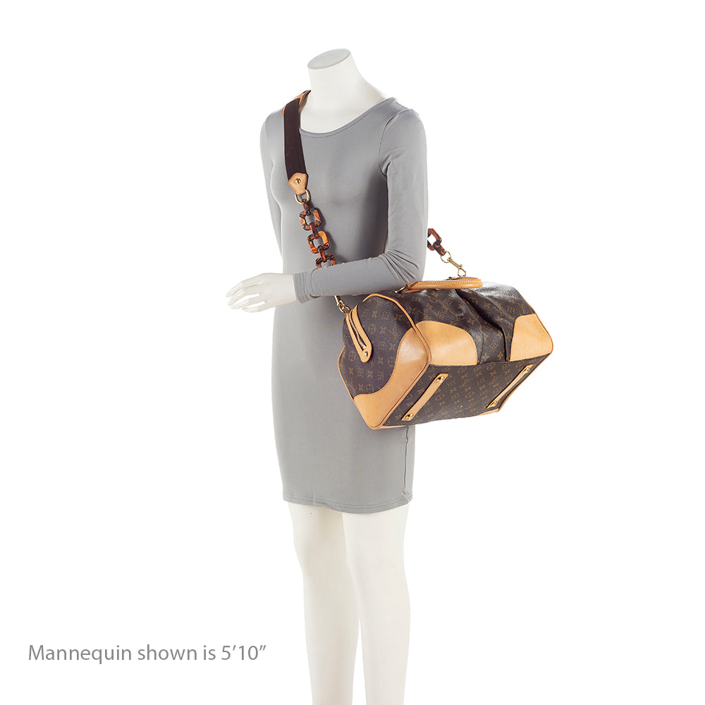 Louis Vuitton Limited Edition Monogram Canvas Stephen Satchel (SHF-22078)