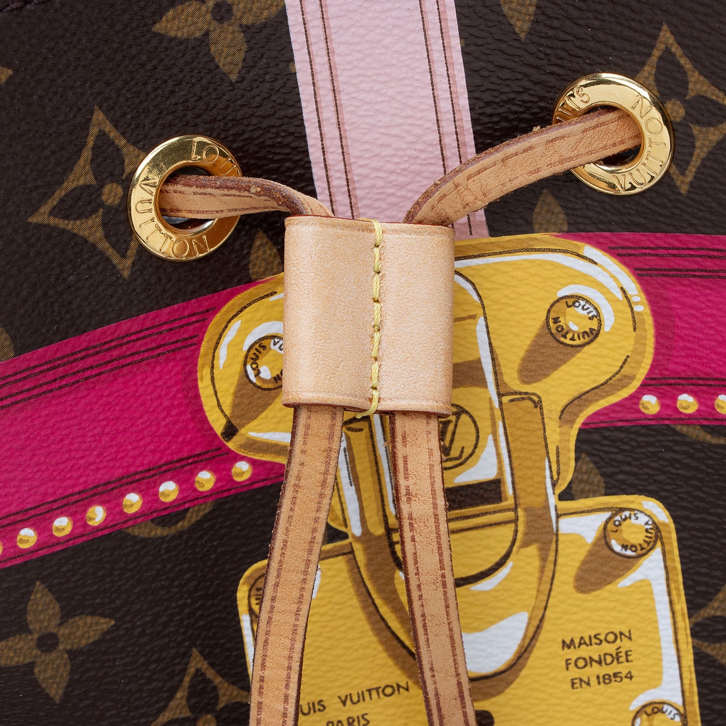 Louis Vuitton Limited Edition Monogram Canvas Summer Trunk Neonoe MM Shoulder Bag