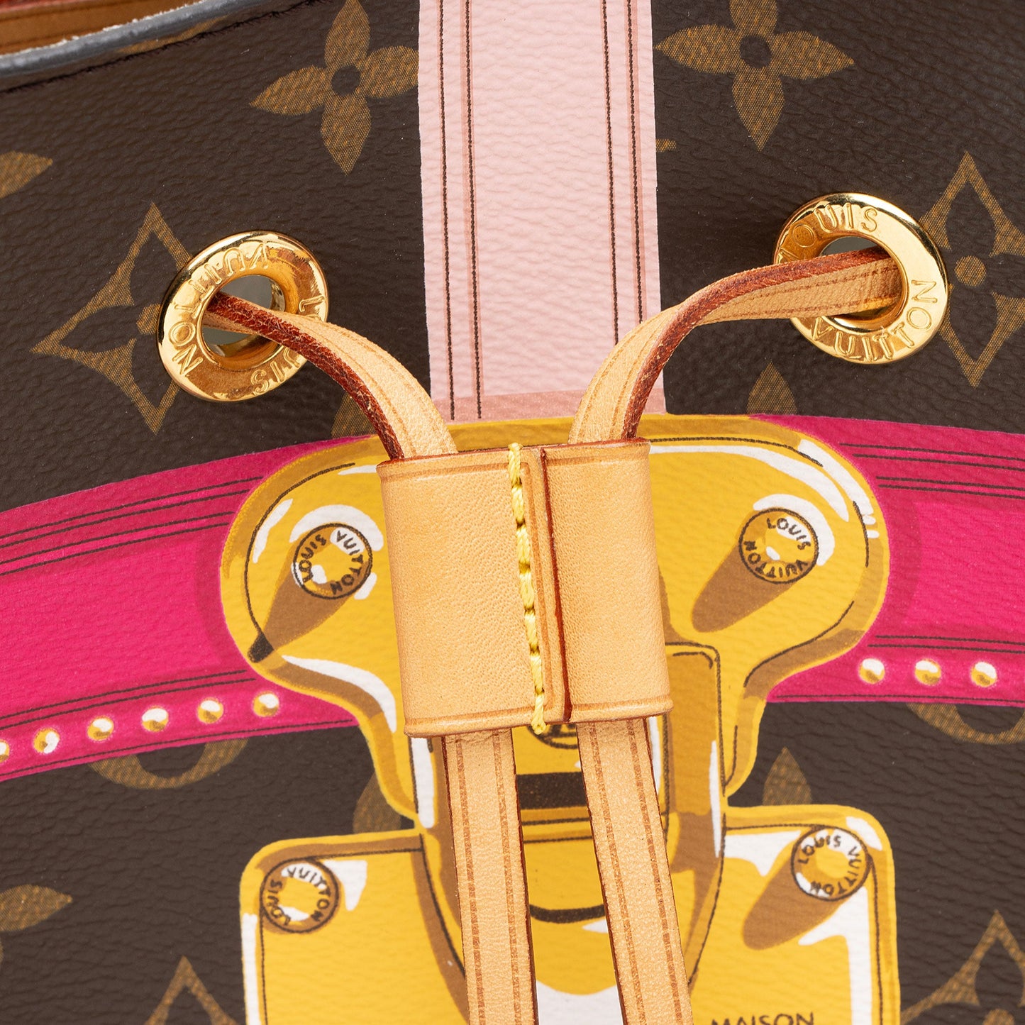 Louis Vuitton Limited Edition Monogram Canvas Summer Trunk Neonoe MM Shoulder Bag