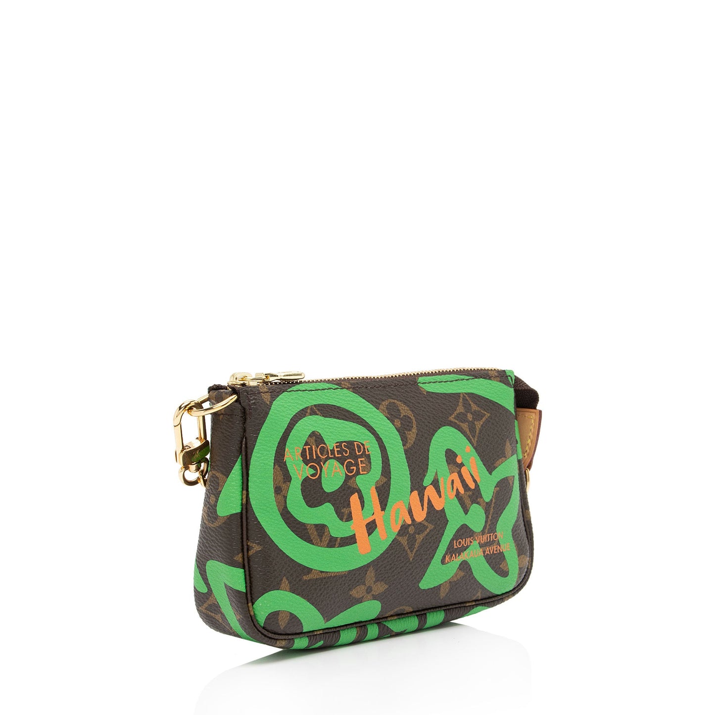 Louis Vuitton Limited Edition Monogram Canvas Tahitienne Hawaii Mini Pochette Accessoires (SHF-zIuDV5)