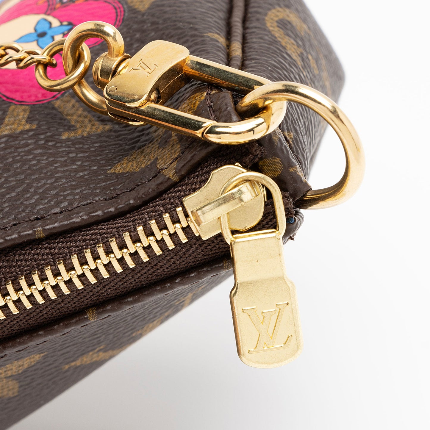 Louis Vuitton Limited Edition Monogram Canvas Vivienne Mini Pochette Accessoires (SHF-fOwdXI)