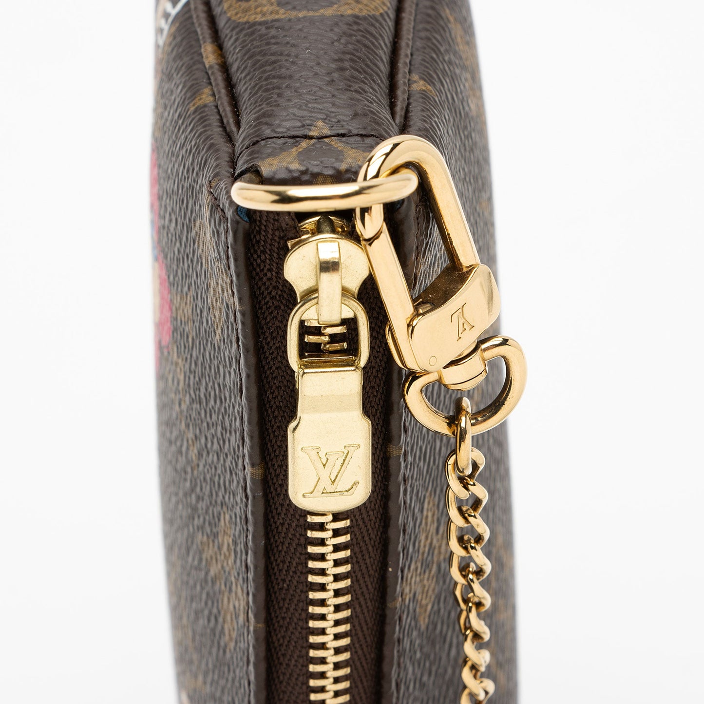 Louis Vuitton Limited Edition Monogram Canvas Vivienne Mini Pochette Accessoires (SHF-eyekg1)
