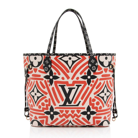 Louis Vuitton Limited Edition Monogram Crafty Neverfull MM Tote (SHF-8aLkDl)