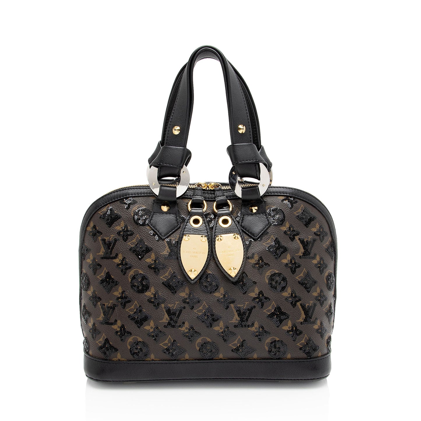 Louis Vuitton Limited Edition Monogram Eclipse Alma Satchel (SHF-nMS5IK)