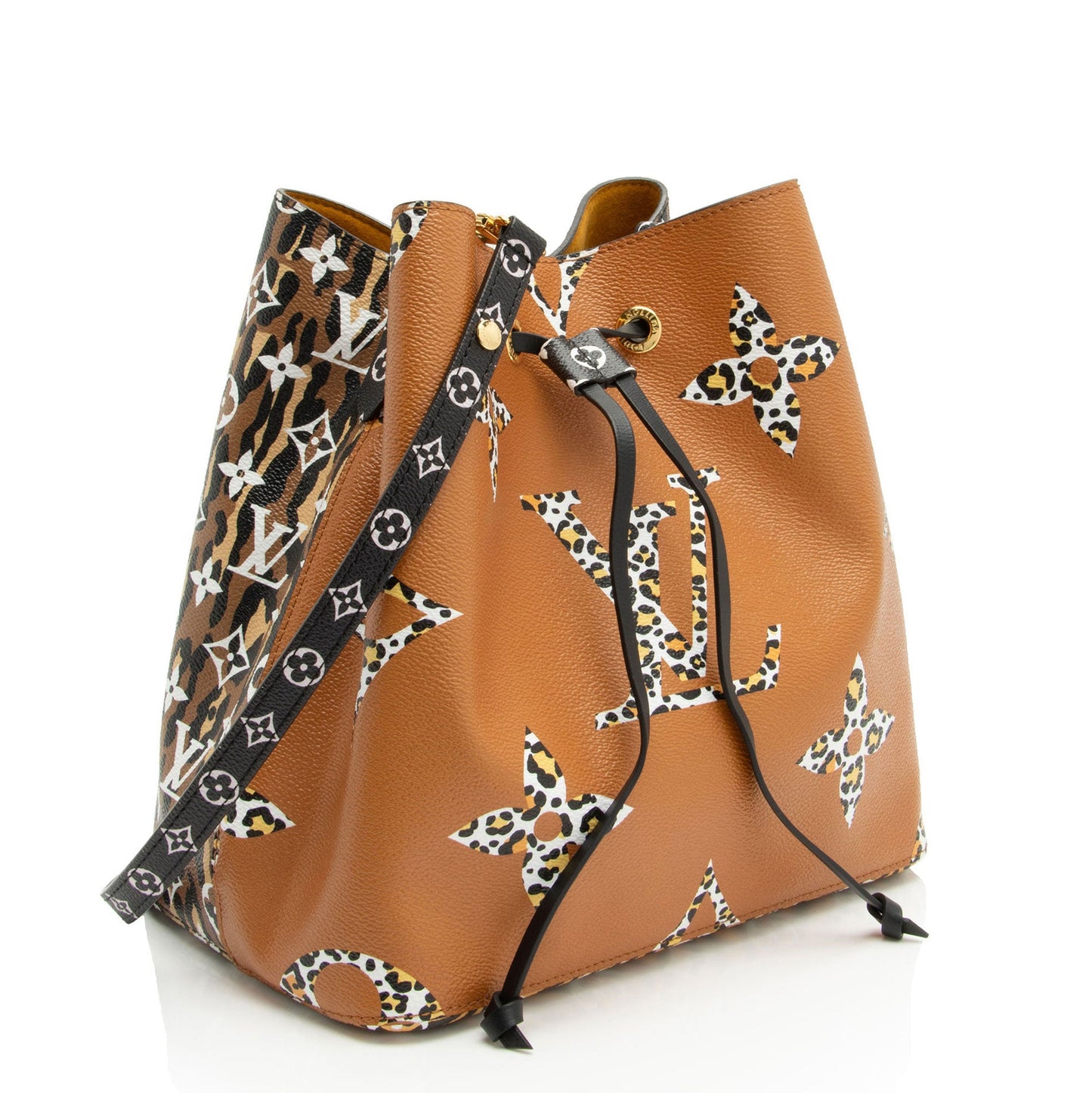 Louis Vuitton Limited Edition Monogram Giant Jungle Neonoe MM Shoulder Bag (SHF-3jkPew)