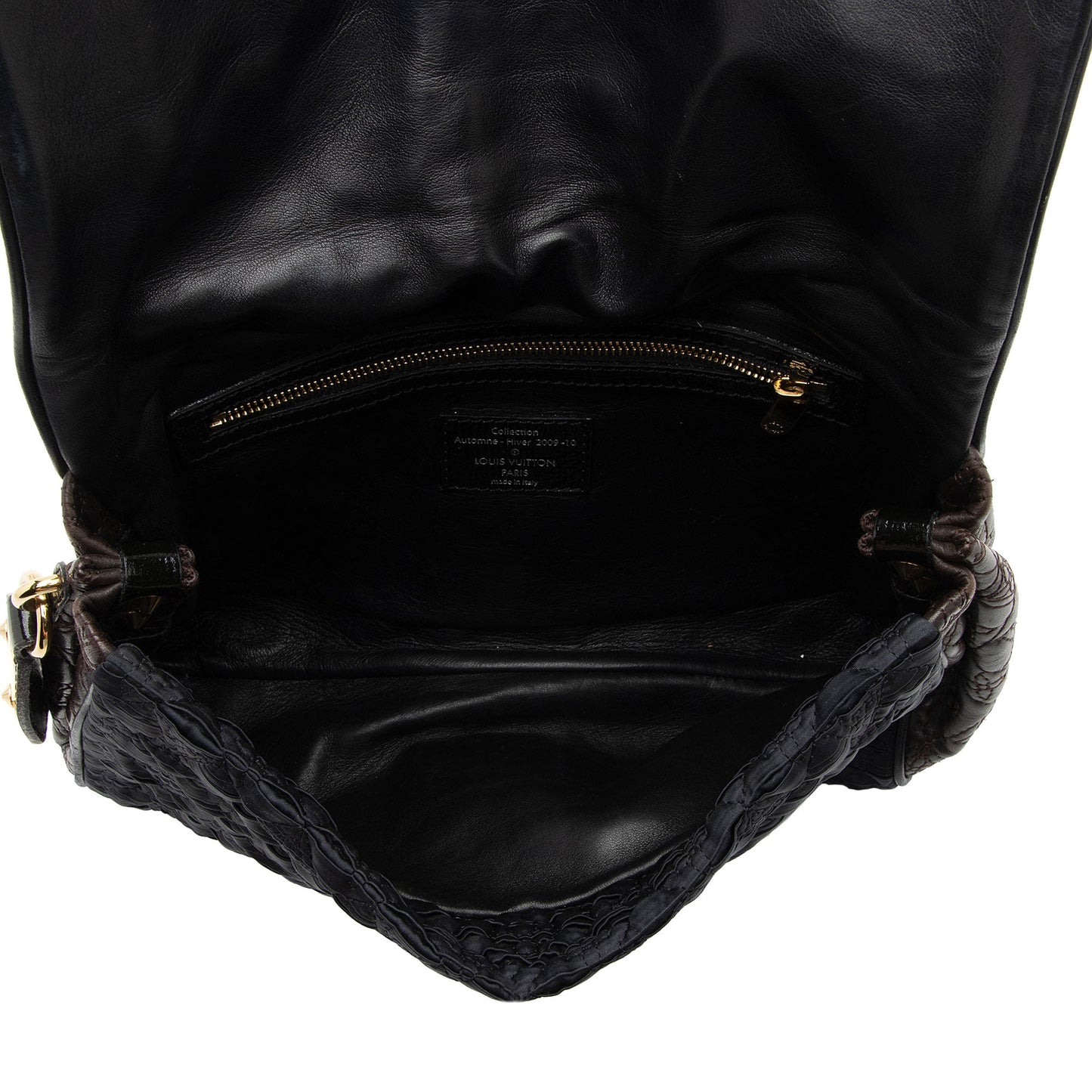 Louis Vuitton Limited Edition Monogram Satin Leather Coquette Pochette Clutch (SHF-jITFo4)