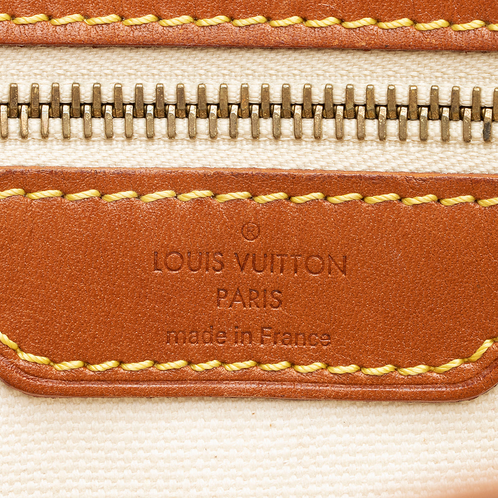 Louis Vuitton Limited Edition Monogram Tisse Rayures GM Tote (SHF-20136)