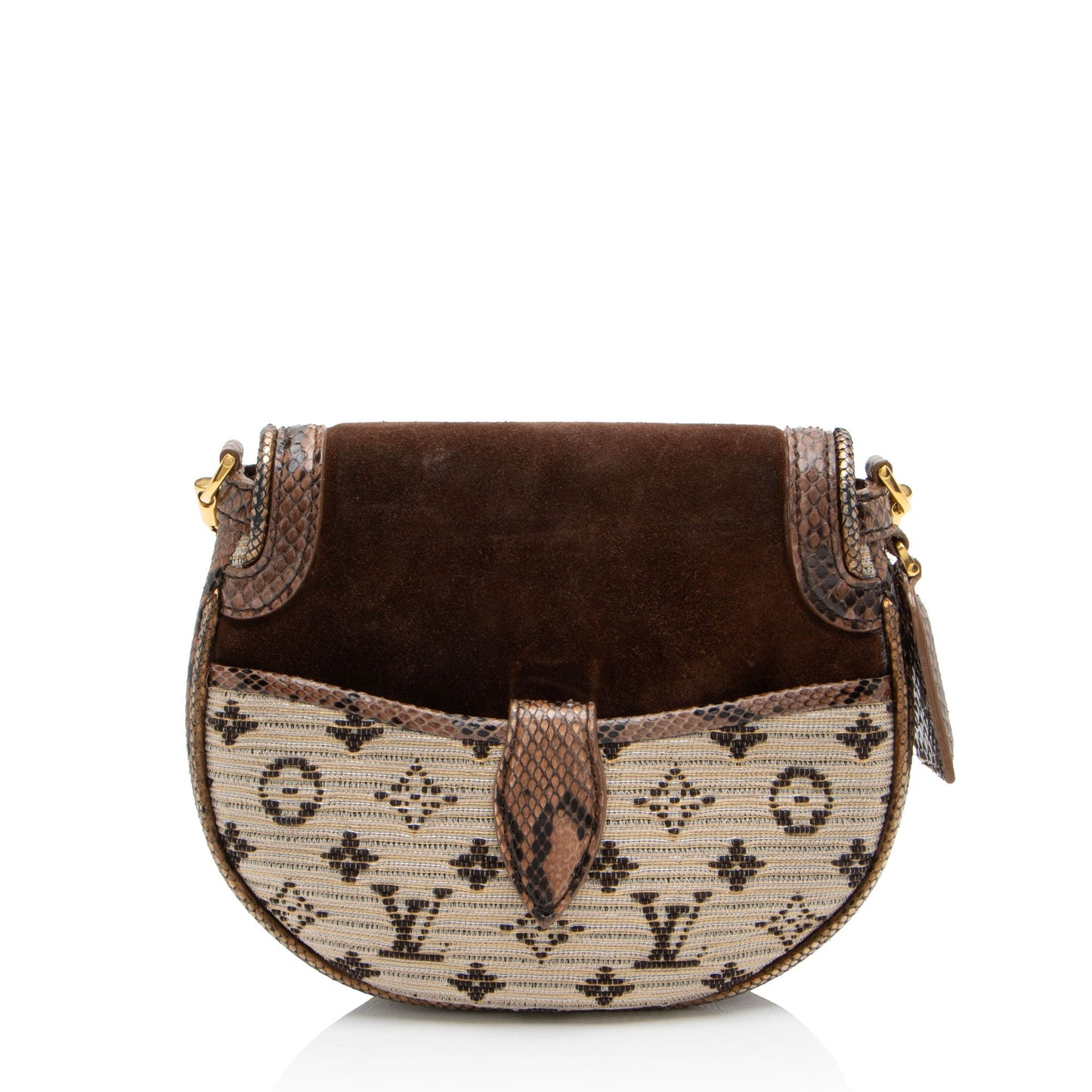 Louis Vuitton Limited Edition Python Monogram Empire Ponant Flap Shoulder Bag