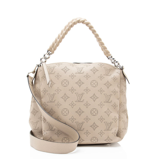 Louis Vuitton Mahina Leather Babylone Chain BB Satchel