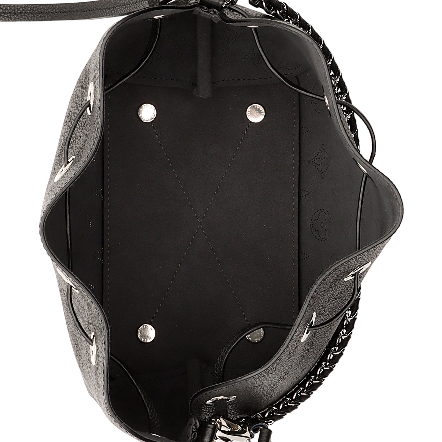 Louis Vuitton Mahina Leather Bella Bucket Bag (SHF-ZNwLJb)