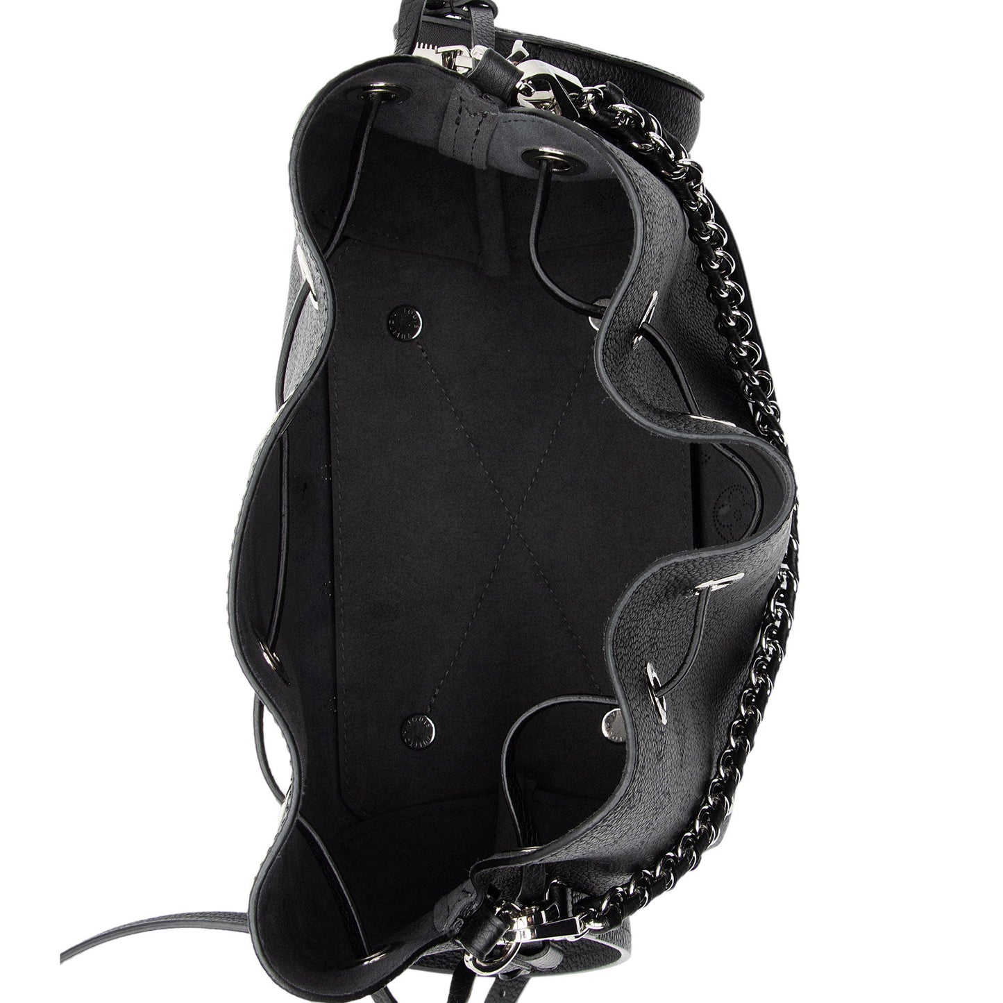 Louis Vuitton Mahina Leather Bella Bucket Bag (SHF-CcyhzL)