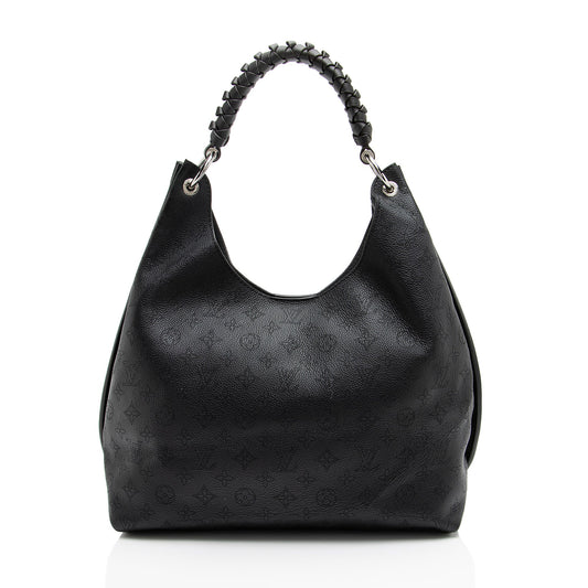 Louis Vuitton Mahina Leather Carmel Hobo