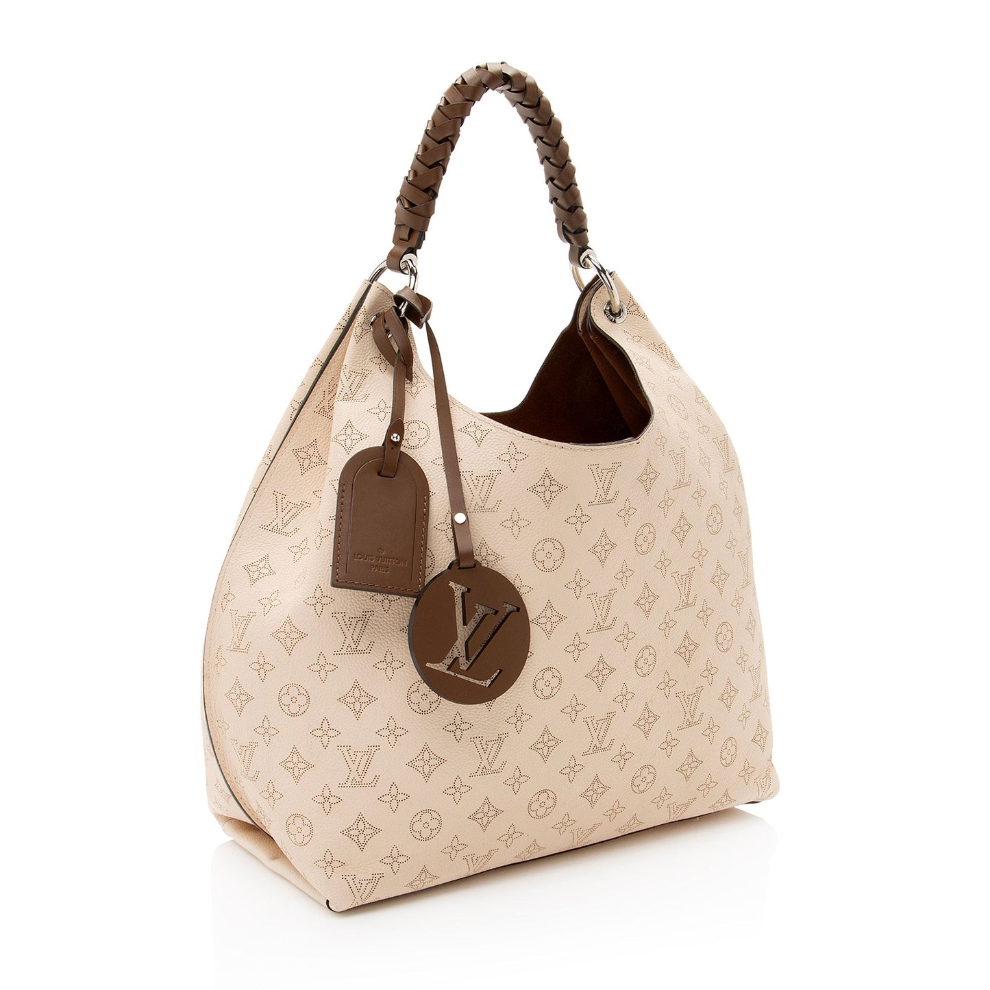Louis Vuitton Mahina Leather Carmel Hobo