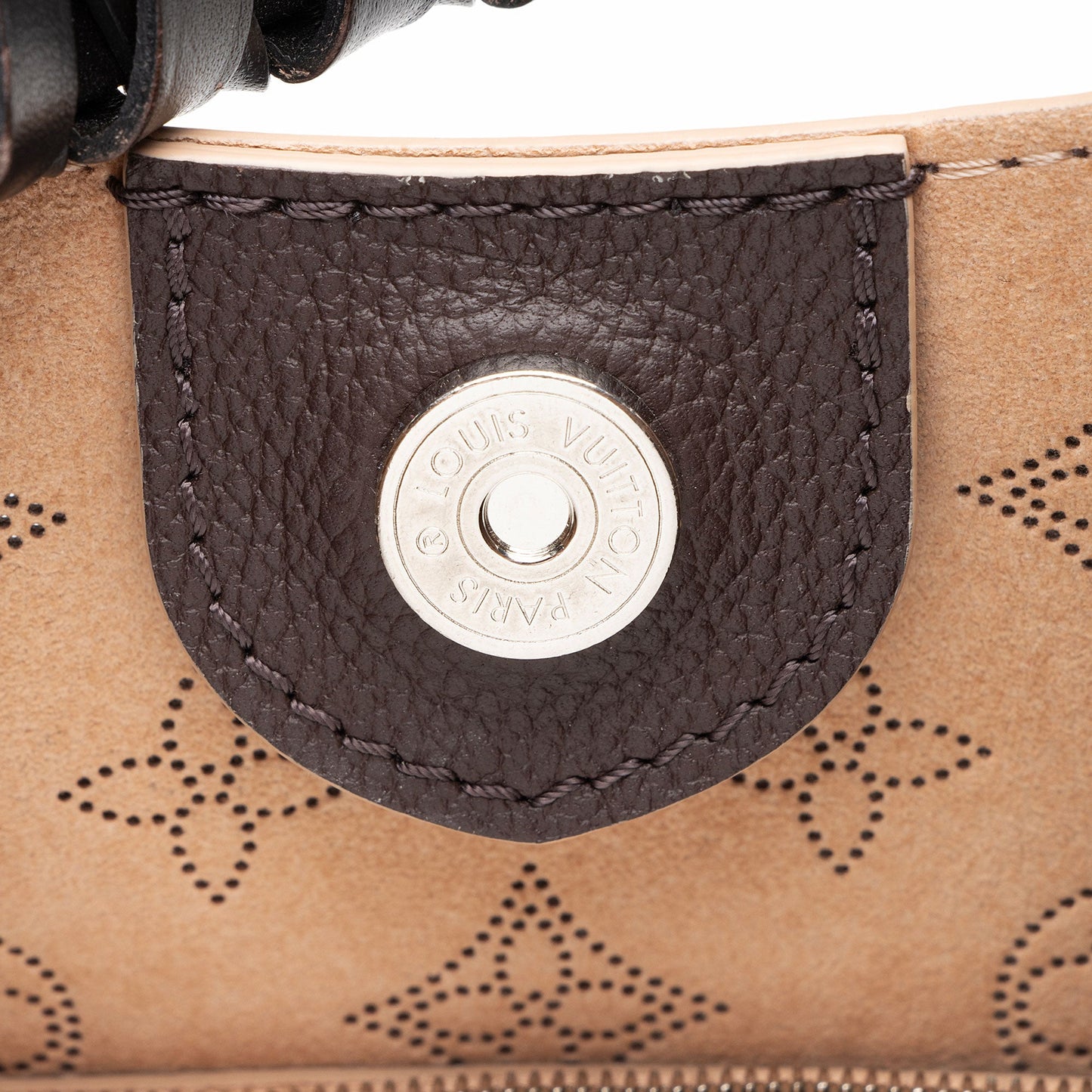 Louis Vuitton Mahina Leather Carmel Hobo