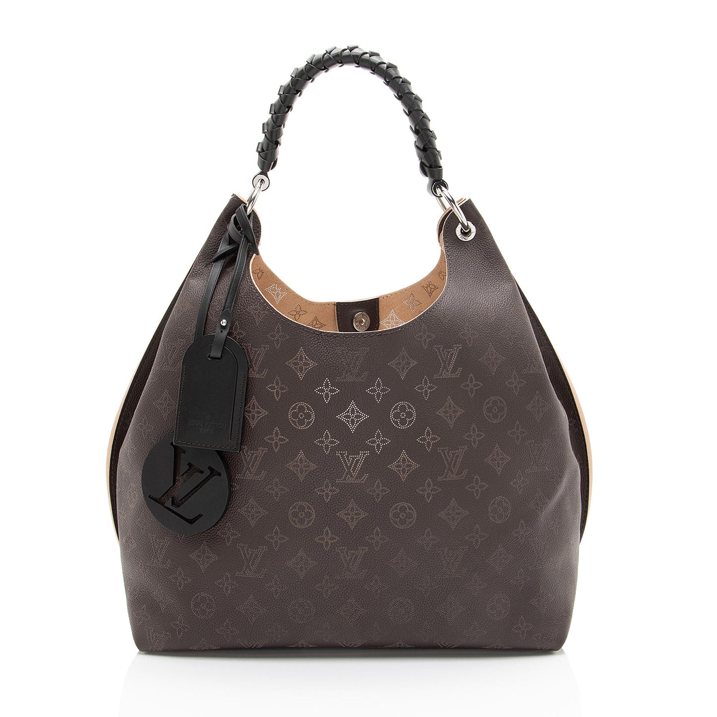 Louis Vuitton Mahina Leather Carmel Hobo